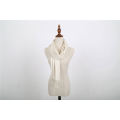 Most popular special design white cashmere scarf with many colors